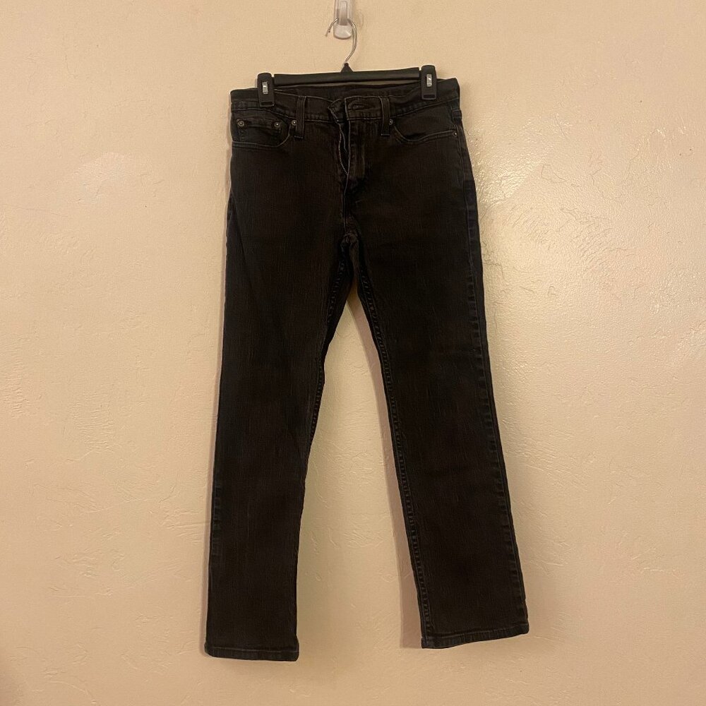 Levi's 514 Mens straight fit cut jeans. Size 30x30. Classic style. Black jean